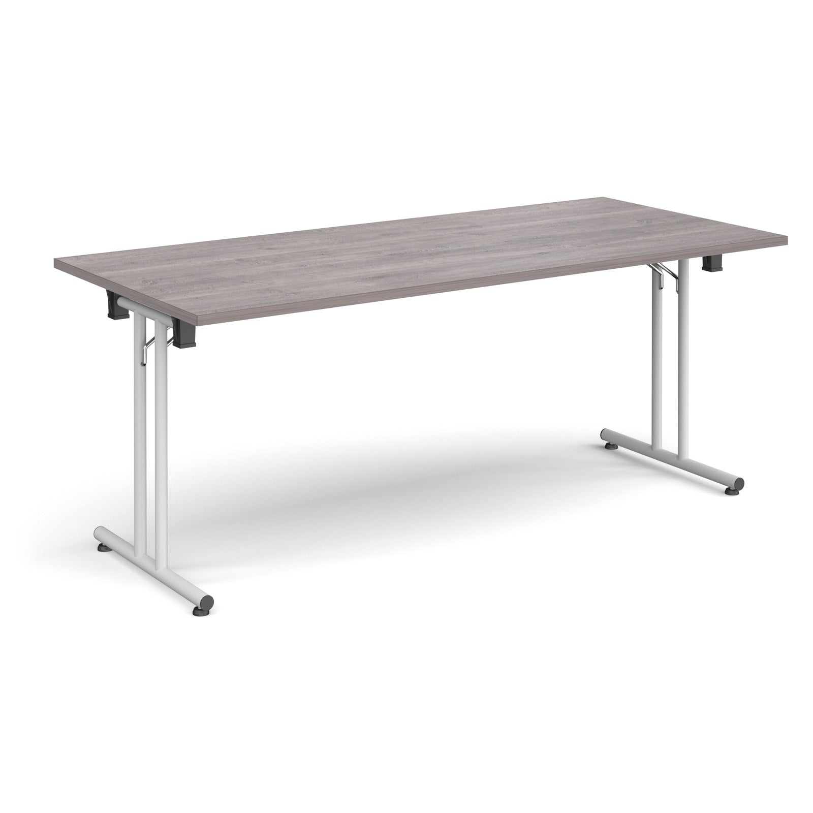 Rectangular folding leg table with straight feet