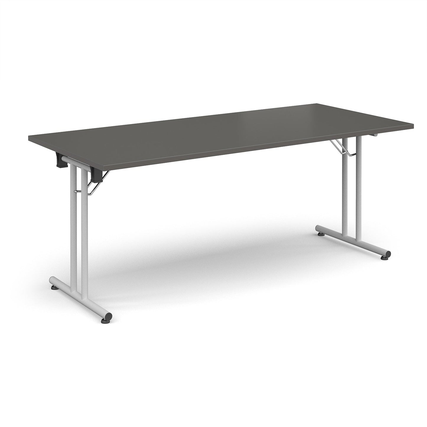 Rectangular folding leg table with straight feet