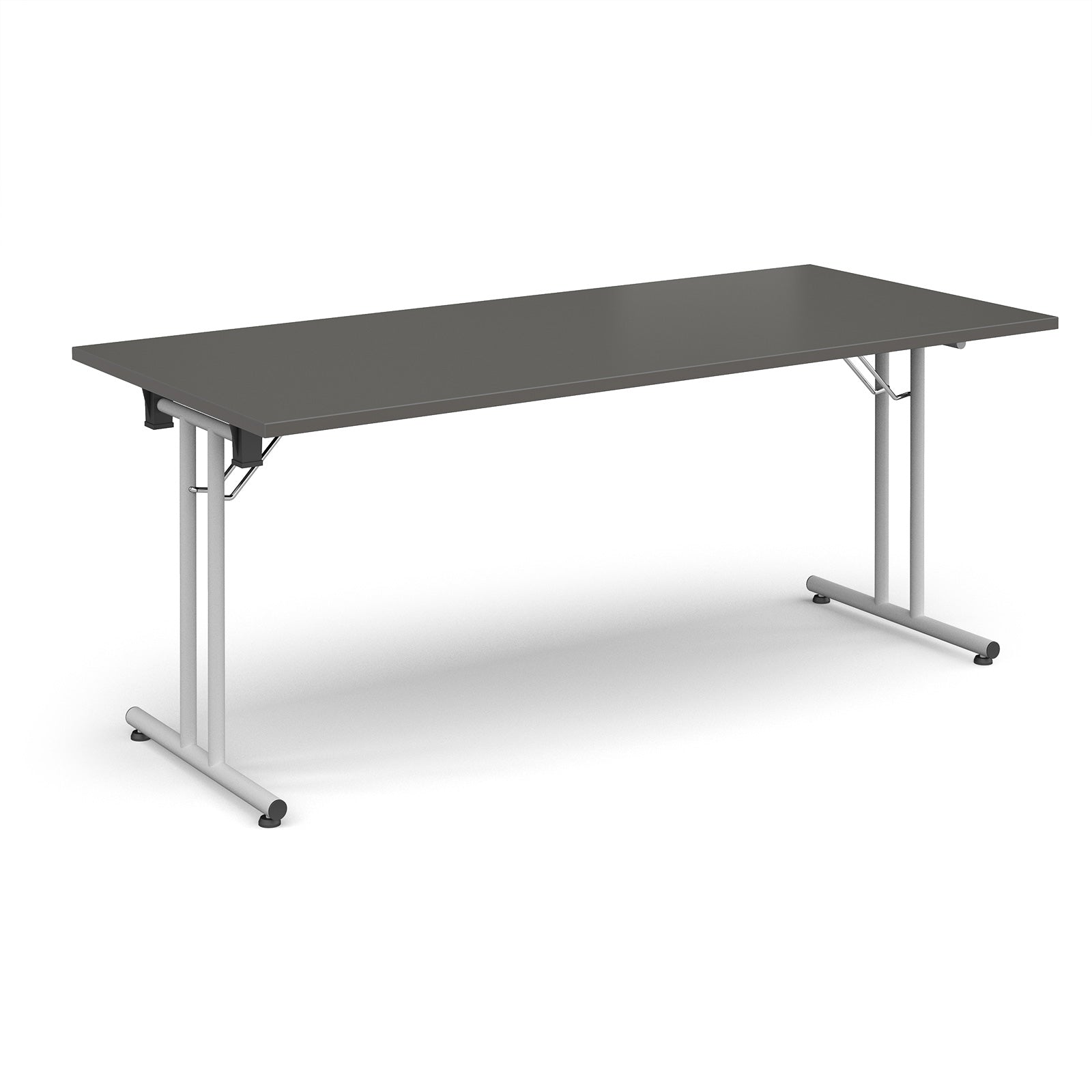 Rectangular folding leg table with straight feet