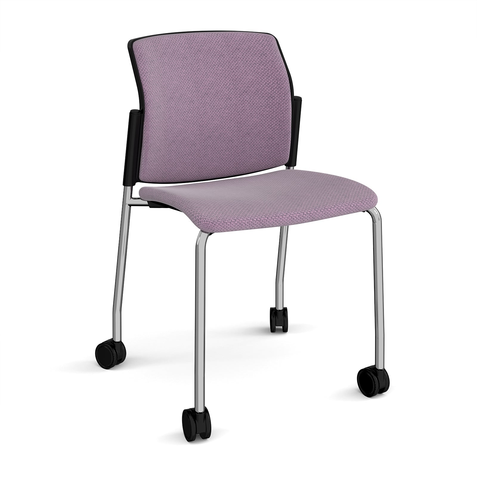 Santana 4 leg mobile chair fully upholstered