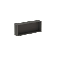 Show wooden box storage add-on 200mm deep for mobile A-frame caddy system - Kendal oak