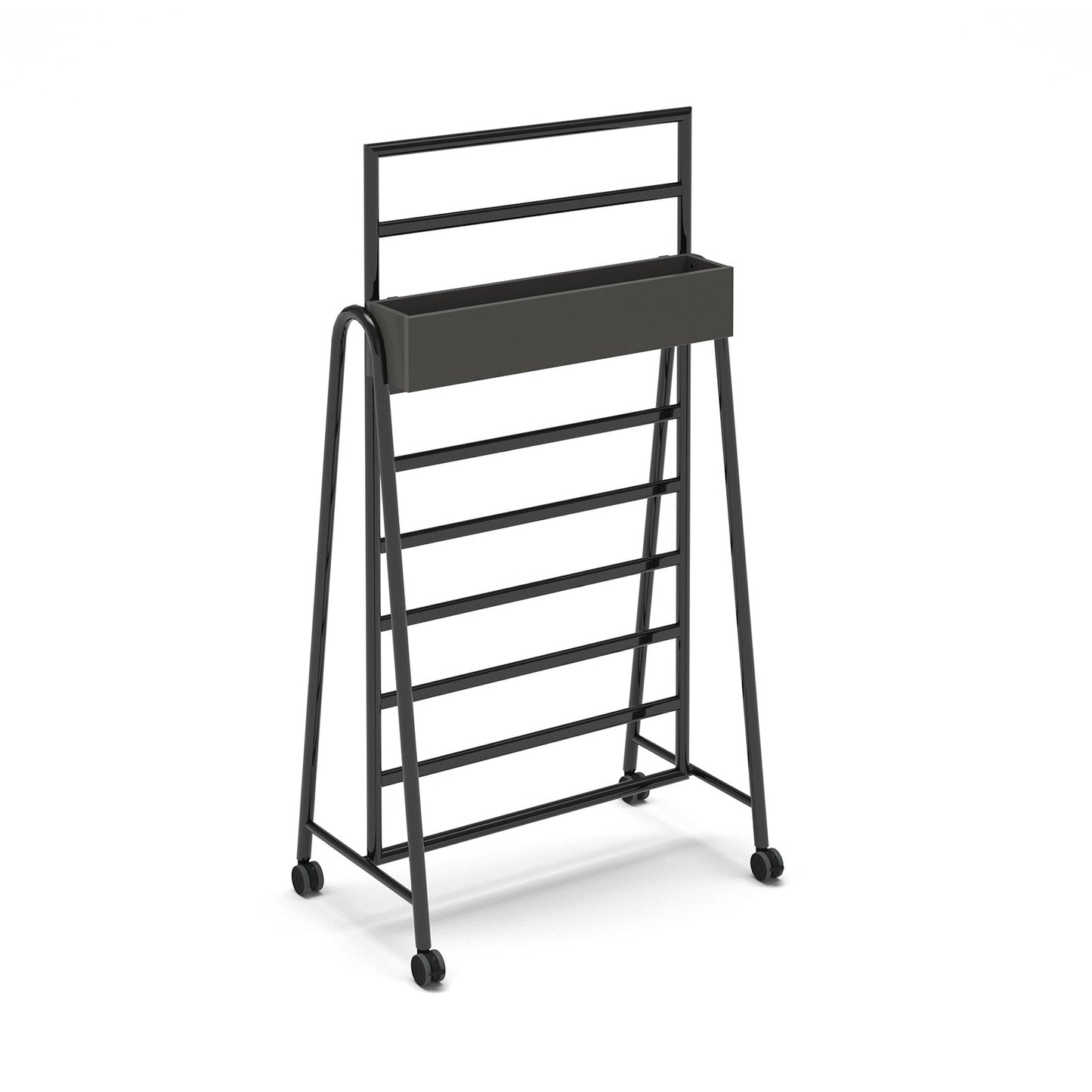 Show planter box add-on for mobile A-frame caddy system