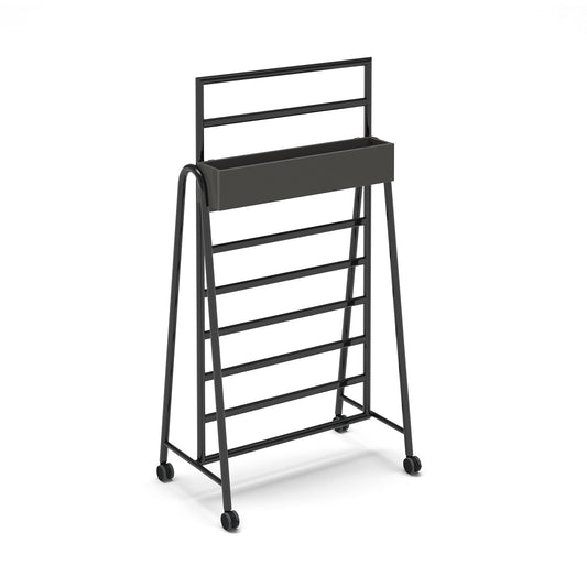 Show planter box add-on for mobile A-frame caddy system