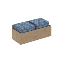 Show seating storage add-on to hold 2 cube seats for mobile A-frame caddy system