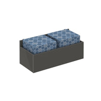 Show seating storage add-on to hold 2 cube seats for mobile A-frame caddy system