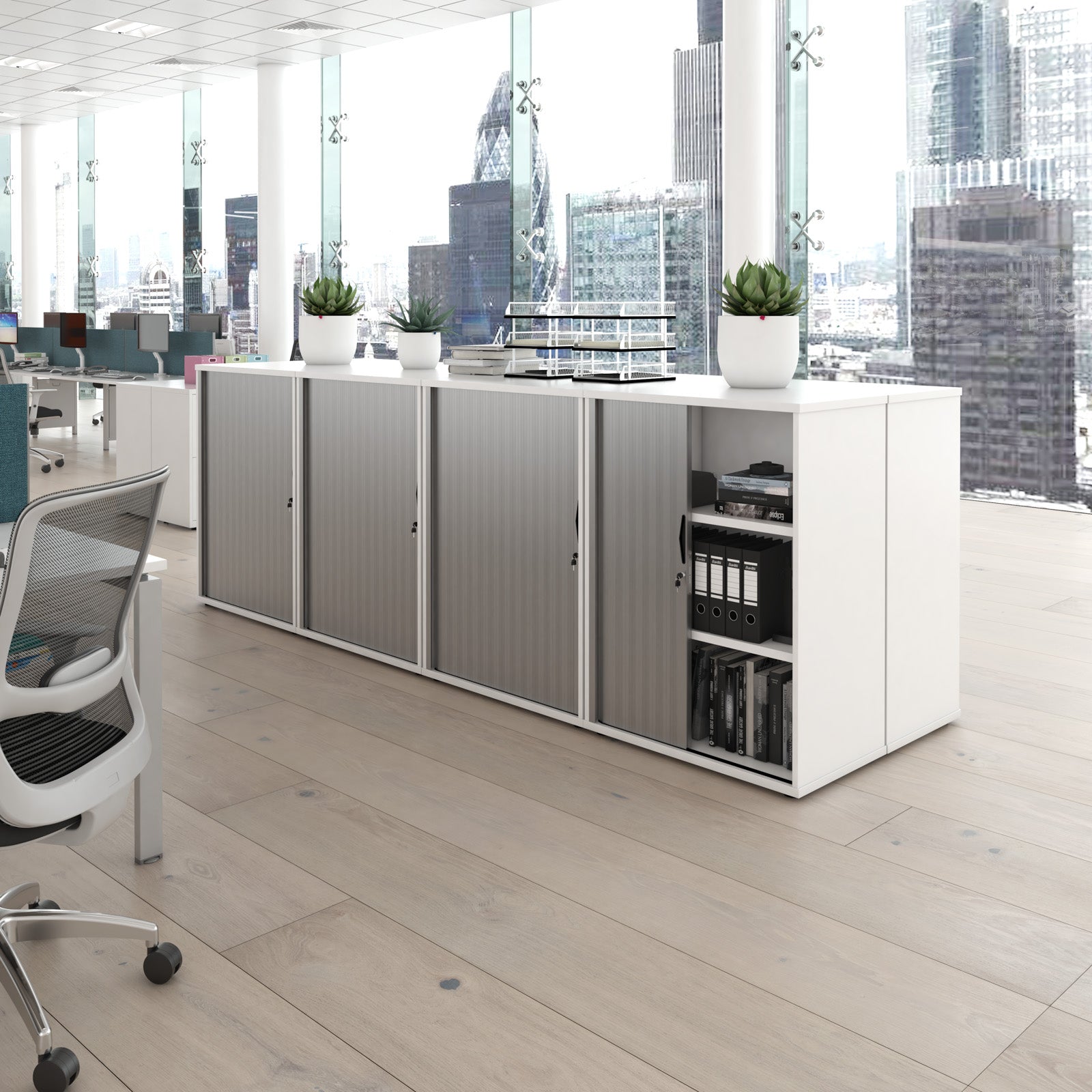 Universal tambour cupboard