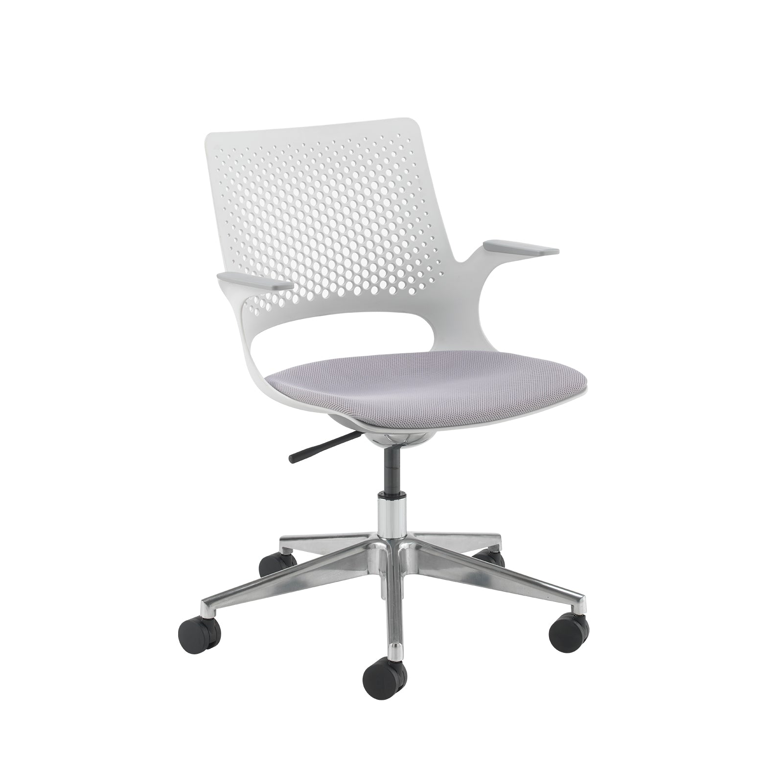 Solus designer operators chair with upholstered seat