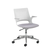 Solus designer operators chair with upholstered seat