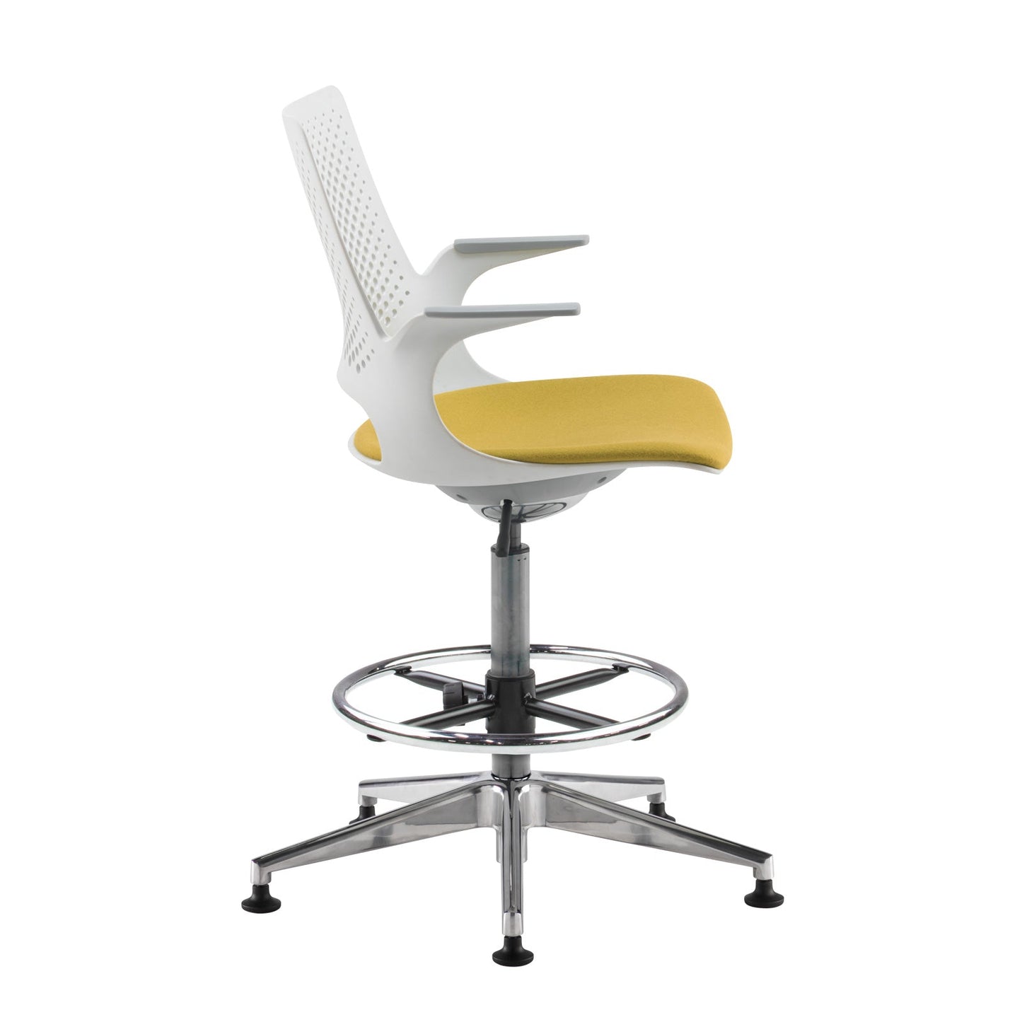 Solus designer draughtsman's chair with upholstered seat