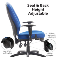 Sofia adjustable lumbar operators chair