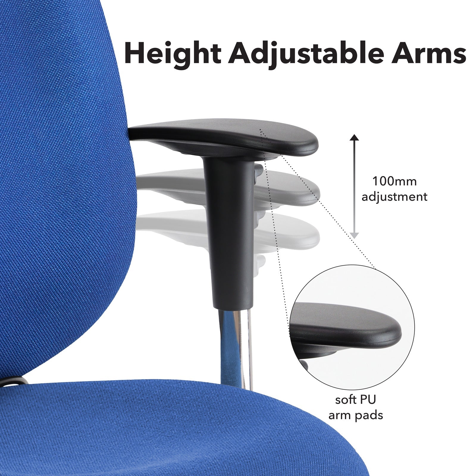 Sofia adjustable lumbar operators chair