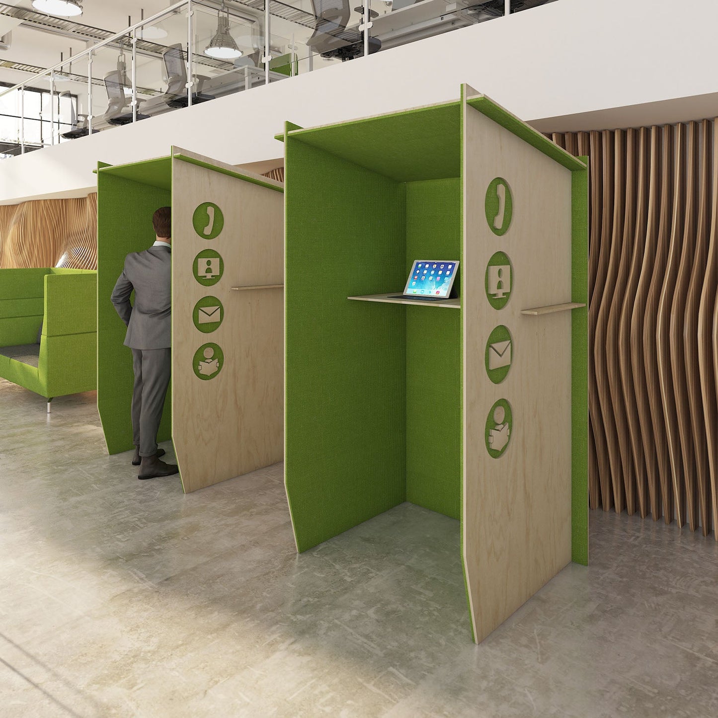 Piano solo acoustic booth
