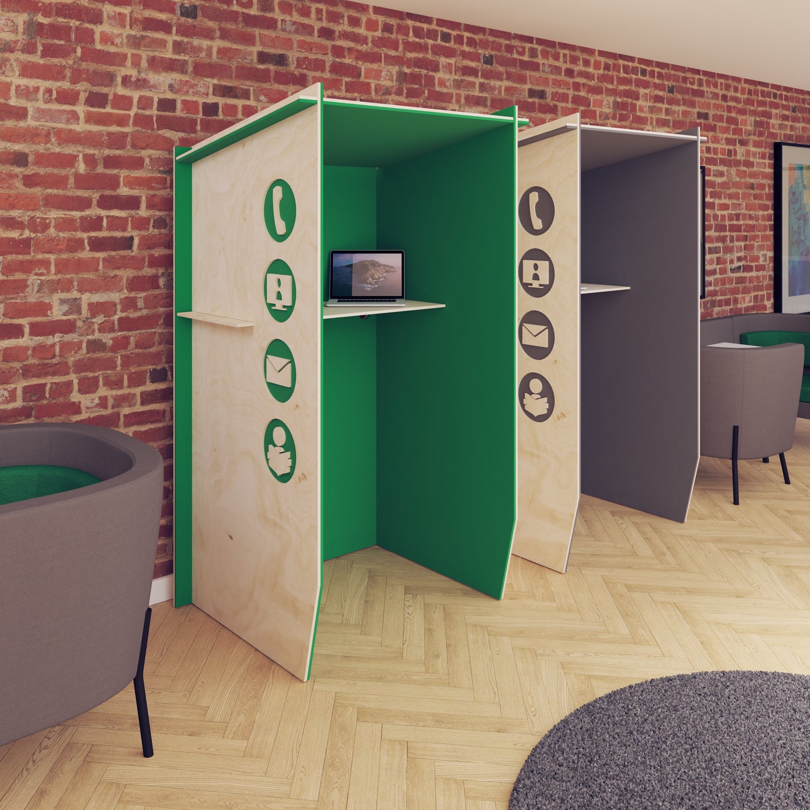 Piano solo acoustic booth
