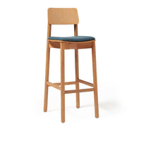 Stark Backrest Stool with Seat Pad
