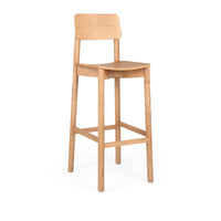 Stark Stool with Backrest