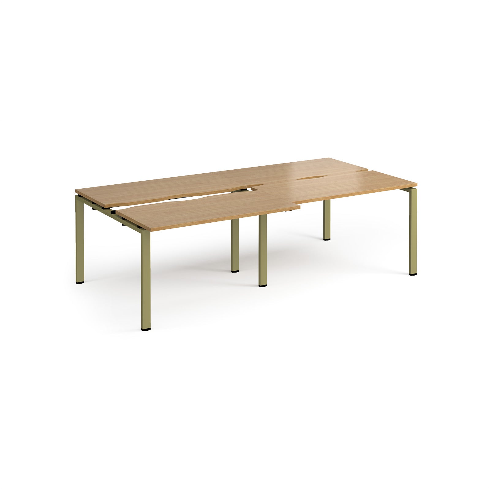 Adapt sliding top double B2B desks 1200mm deep