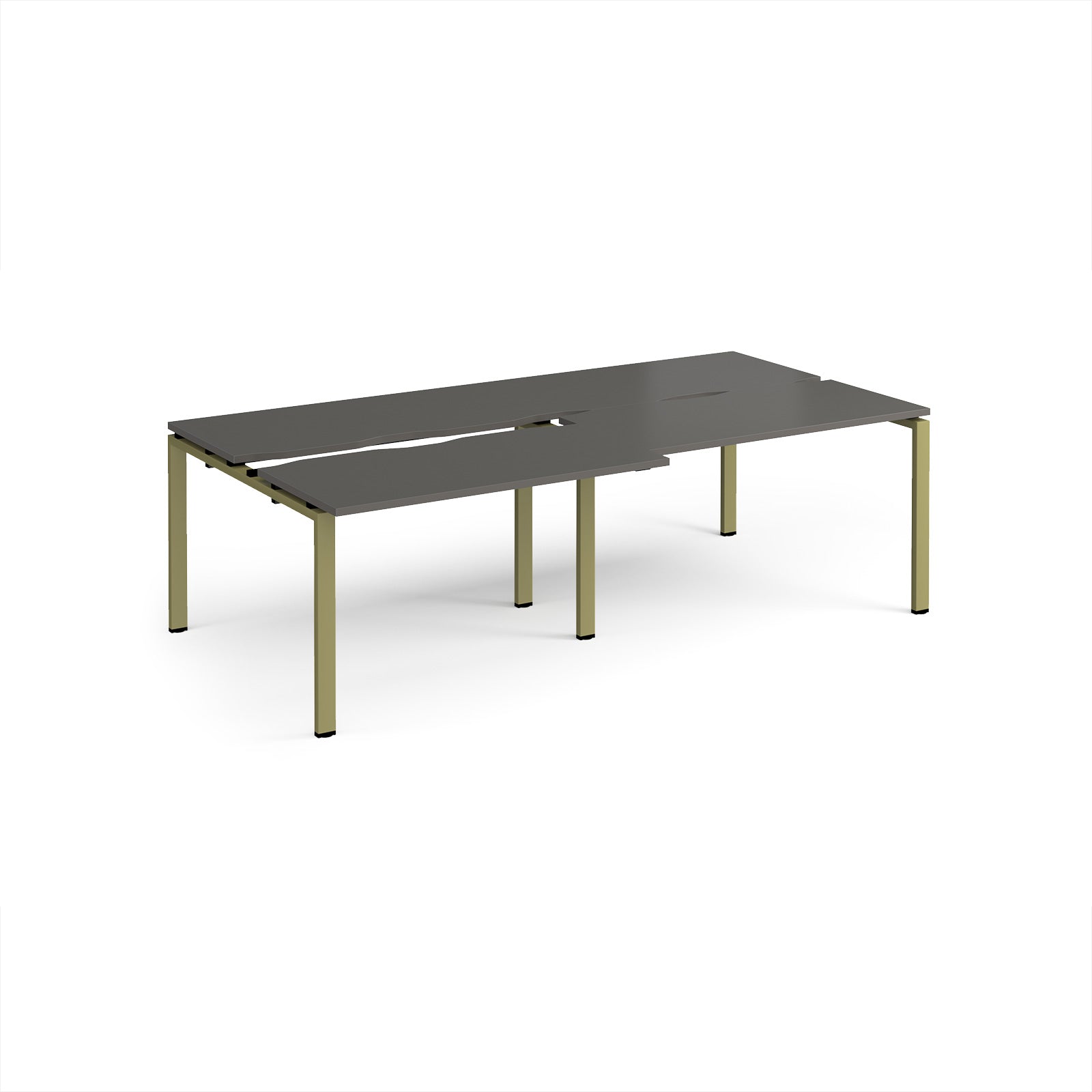 Adapt sliding top double B2B desks 1200mm deep