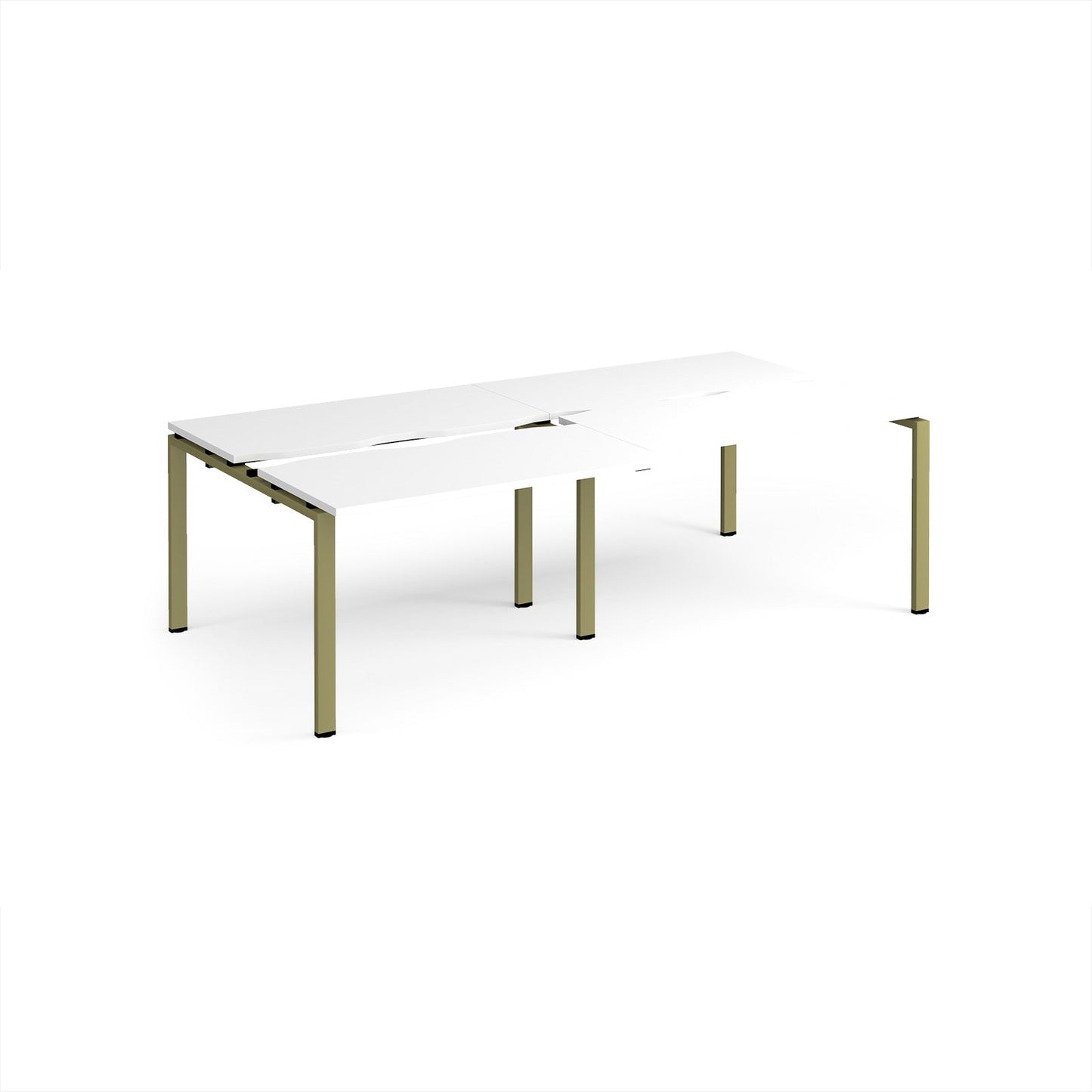 Adapt sliding top double B2B desks 1200mm deep