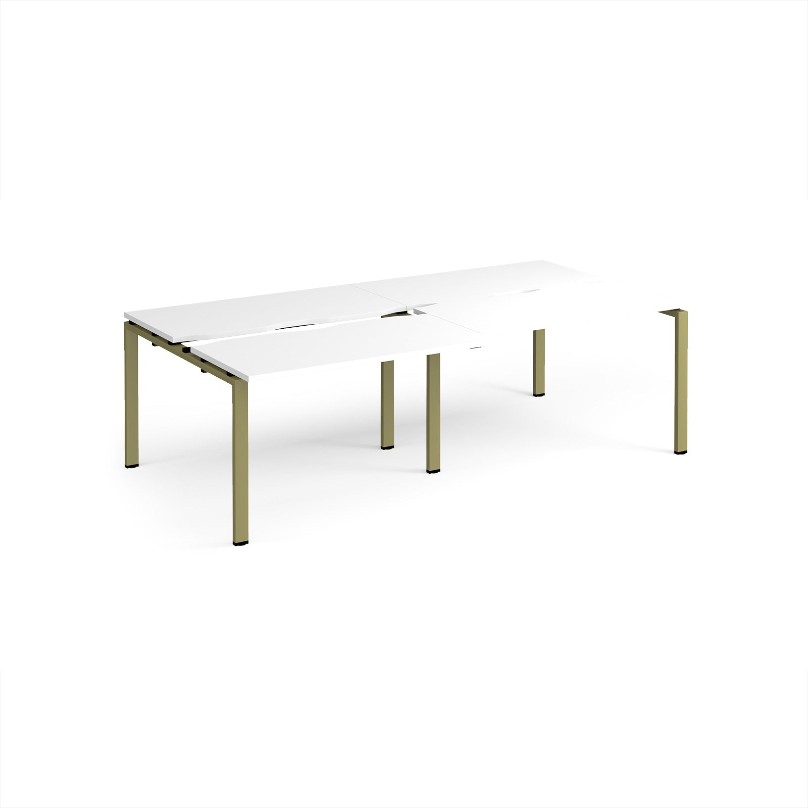 Adapt sliding top double B2B desks 1200mm deep