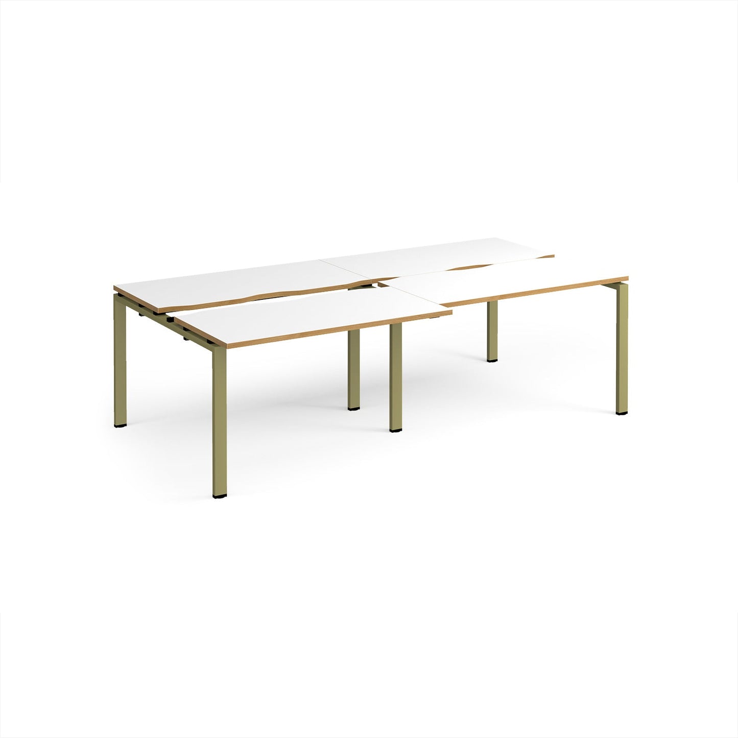Adapt sliding top double B2B desks 1200mm deep