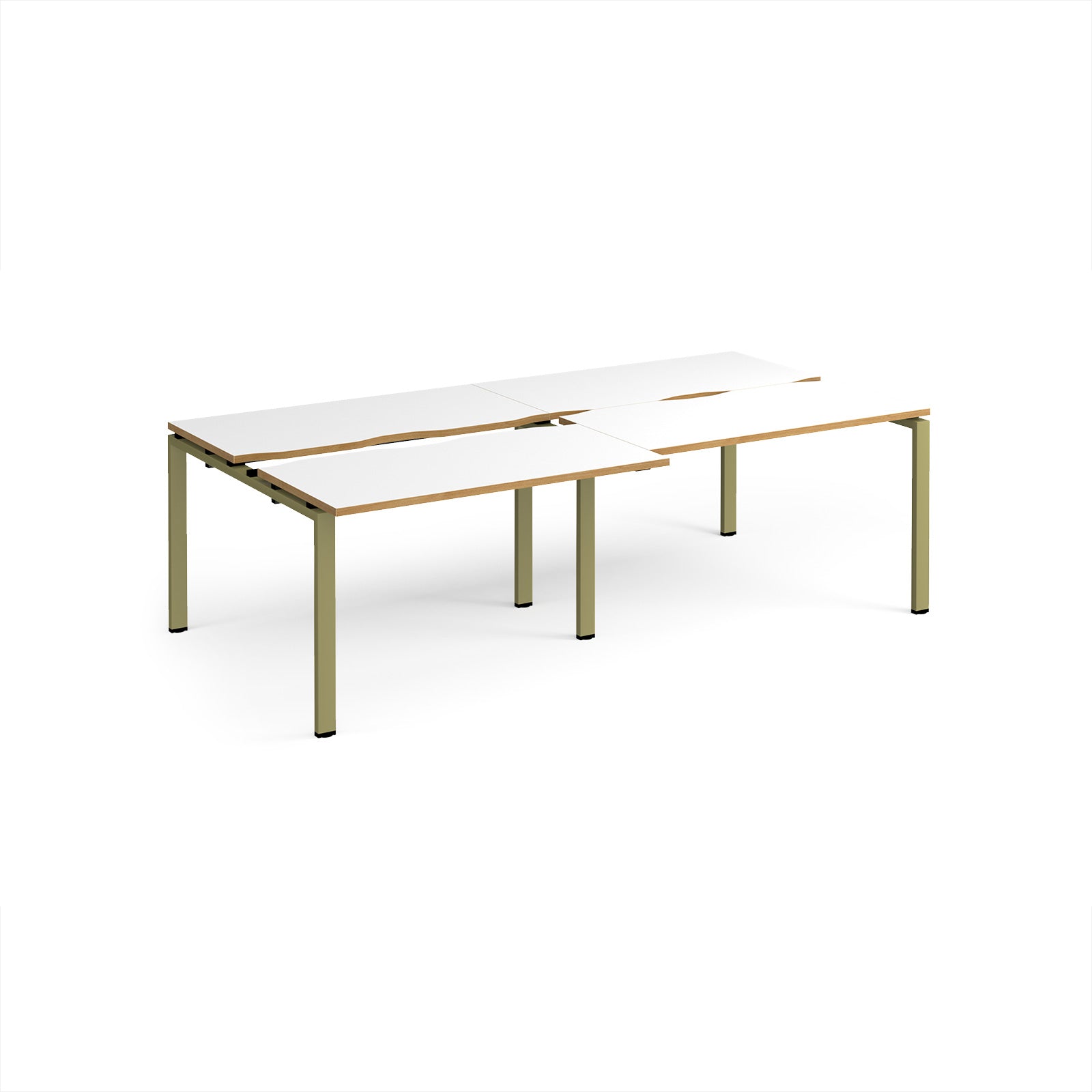 Adapt sliding top double B2B desks 1200mm deep