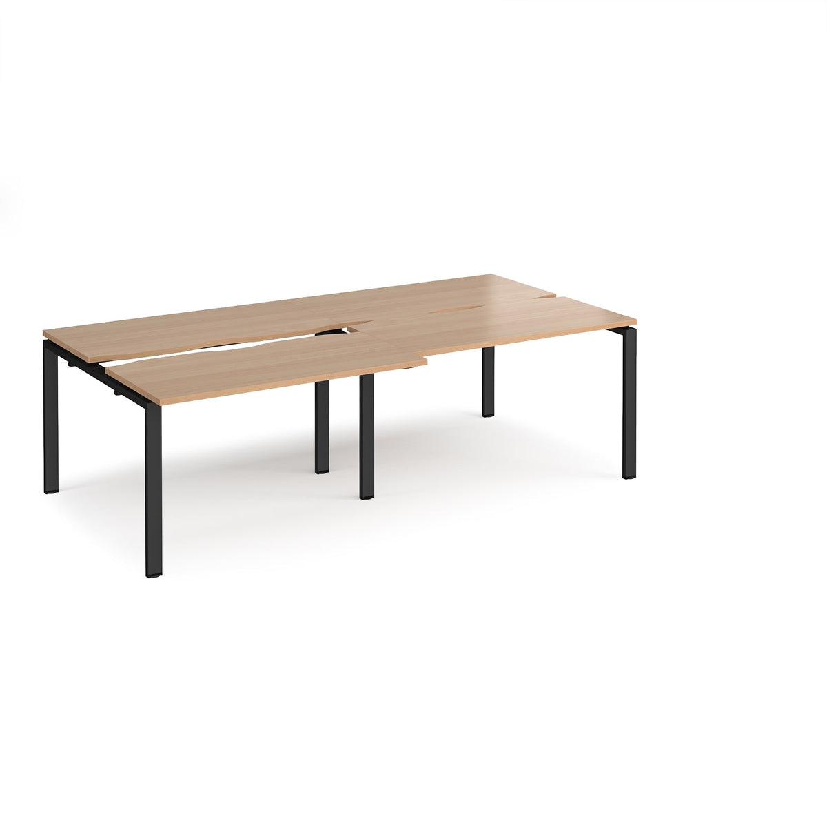Adapt Sliding Top Double B2B Desks 1200Mm Deep