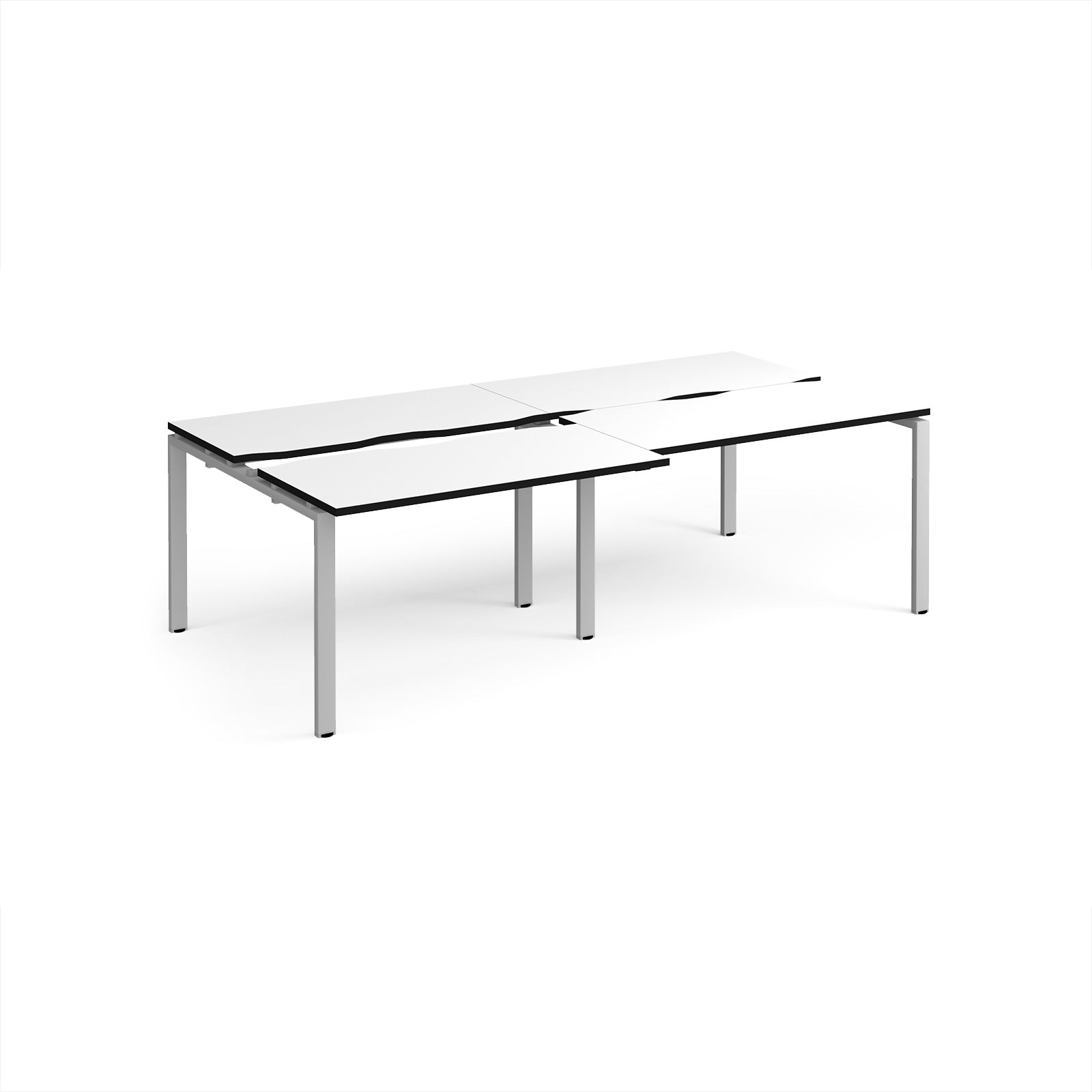 Adapt sliding top double B2B desks 1200mm deep