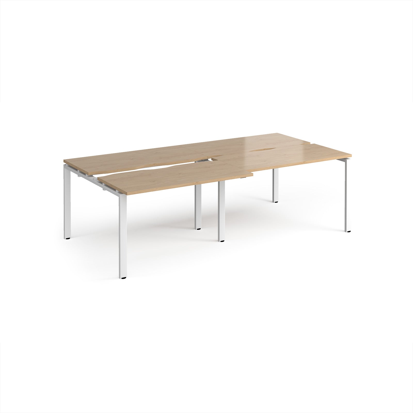 Adapt sliding top double B2B desks 1200mm deep
