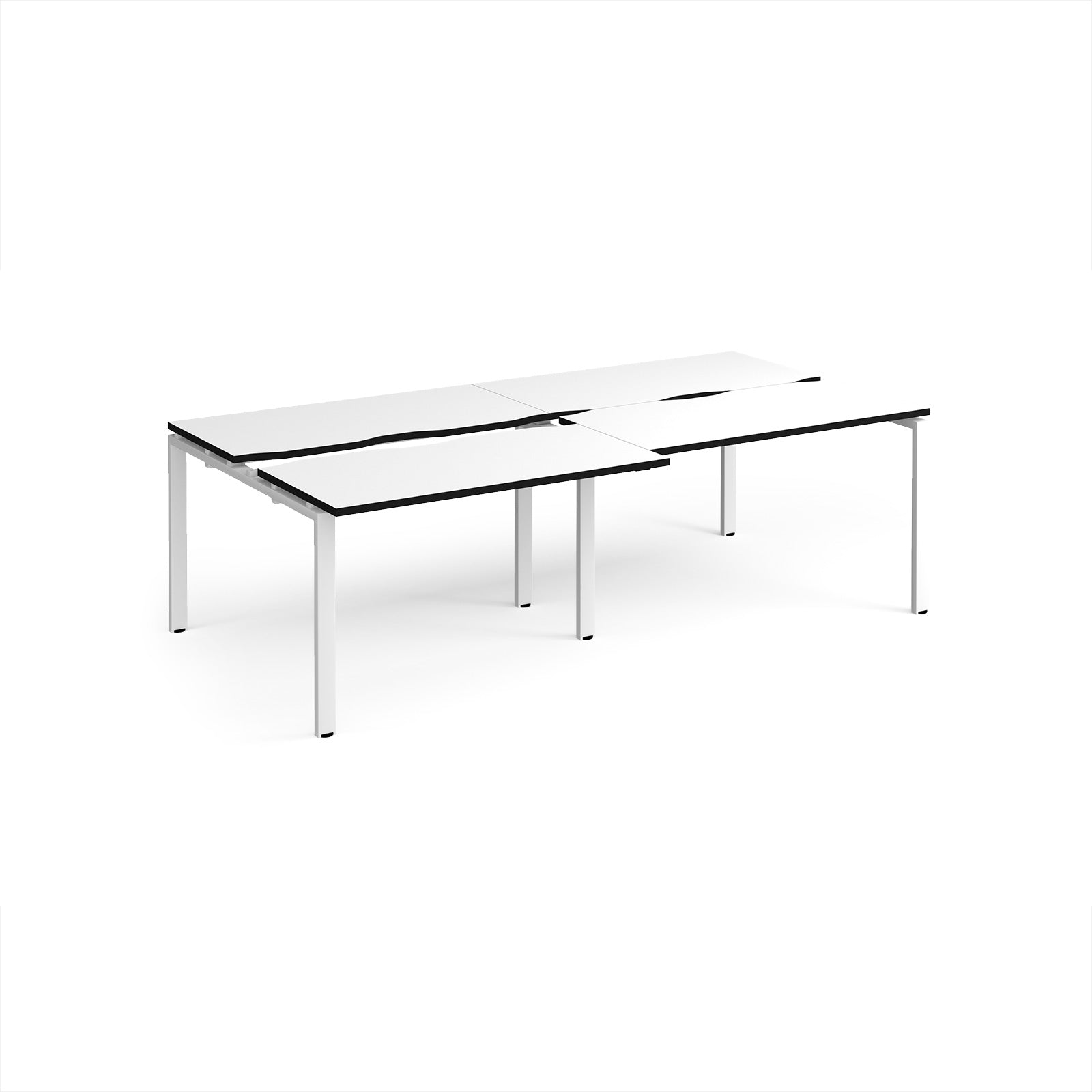 Adapt sliding top double B2B desks 1200mm deep
