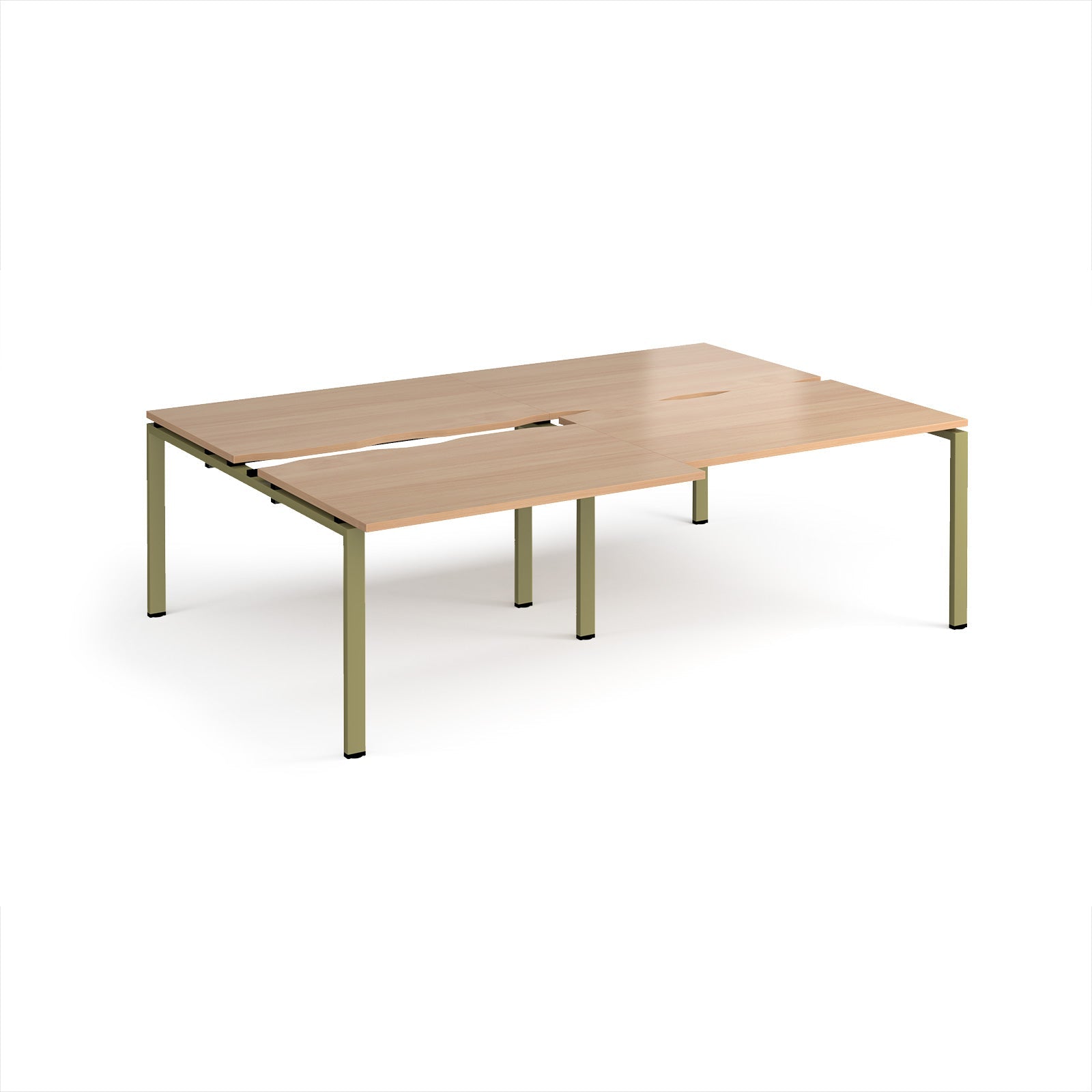 Adapt sliding top double B2B desks 1600mm deep