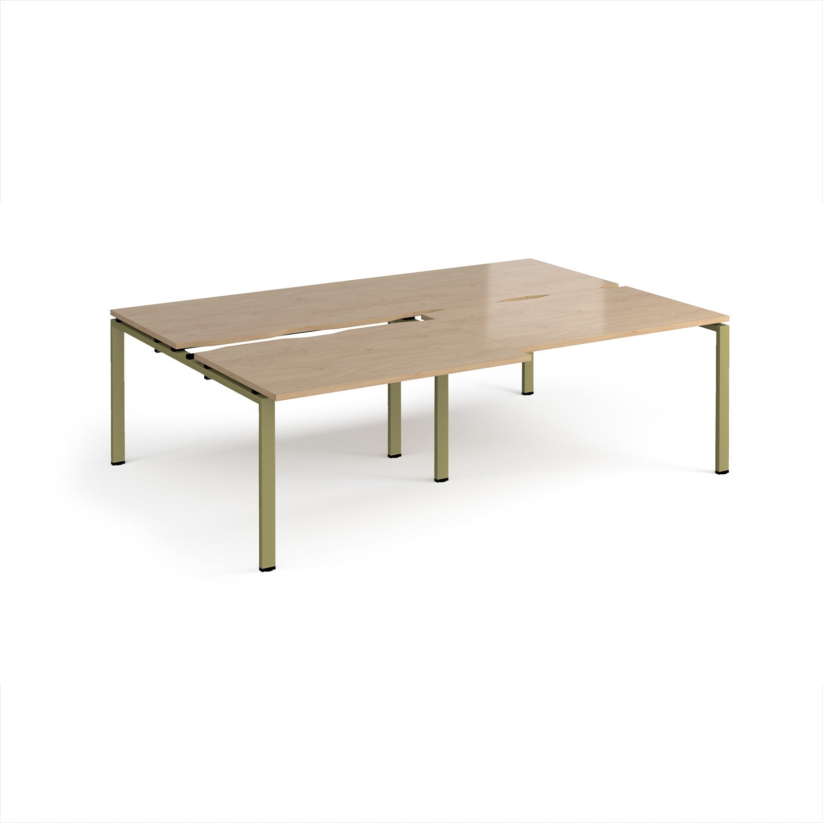 Adapt sliding top double B2B desks 1600mm deep