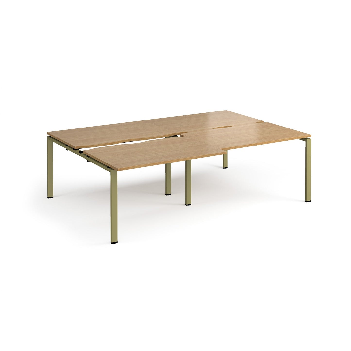 Adapt sliding top double B2B desks 1600mm deep