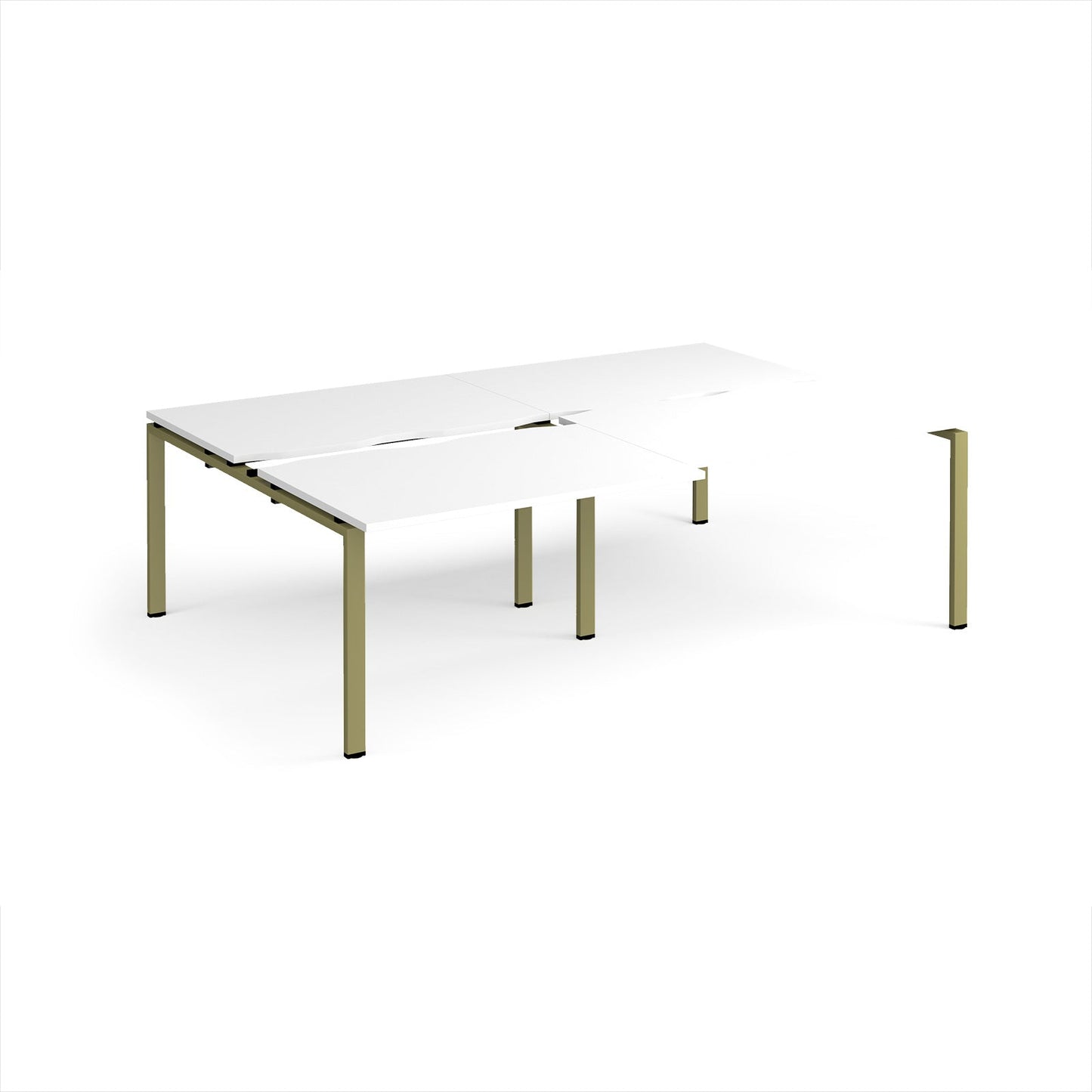Adapt sliding top double B2B desks 1600mm deep