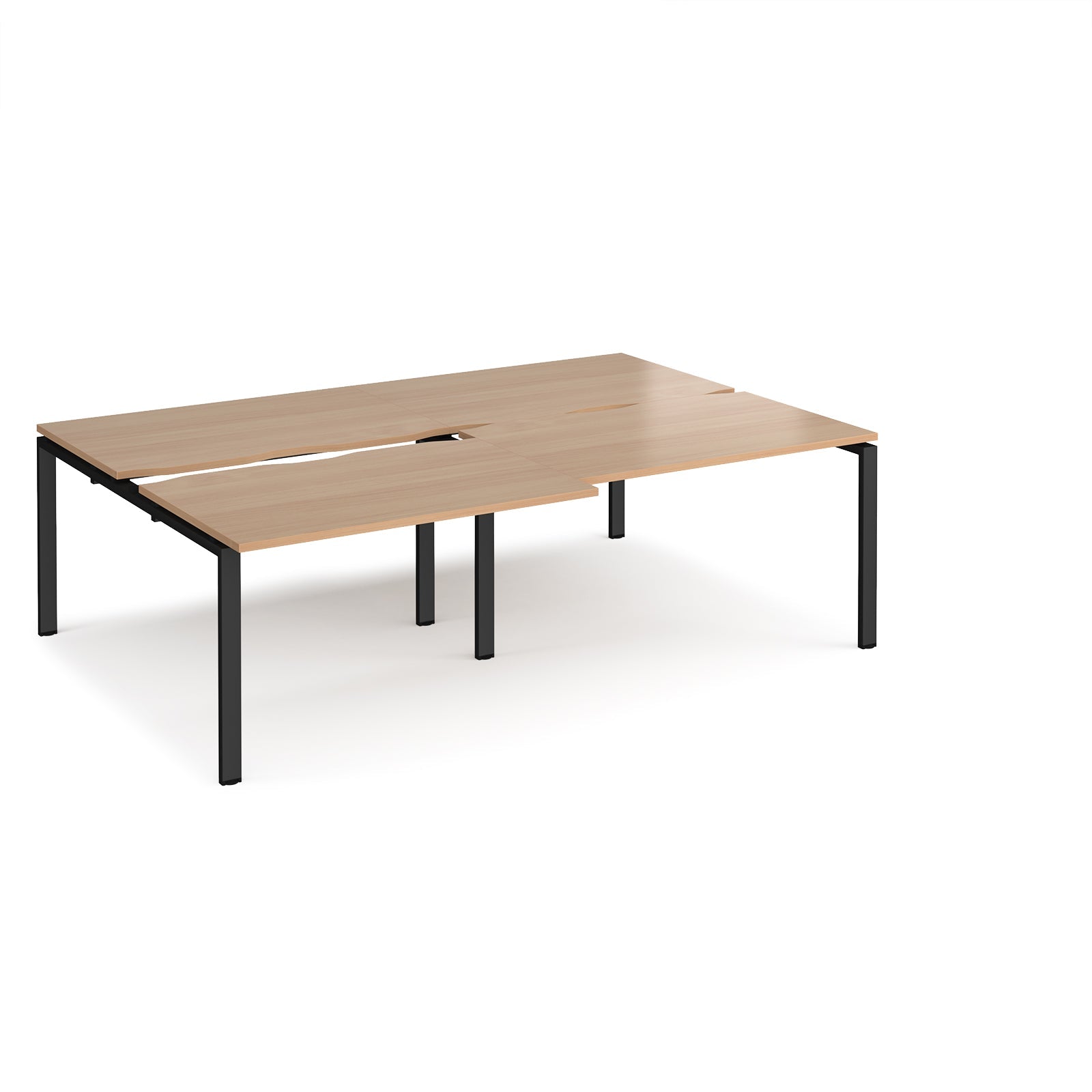 Adapt sliding top double B2B desks 1600mm deep