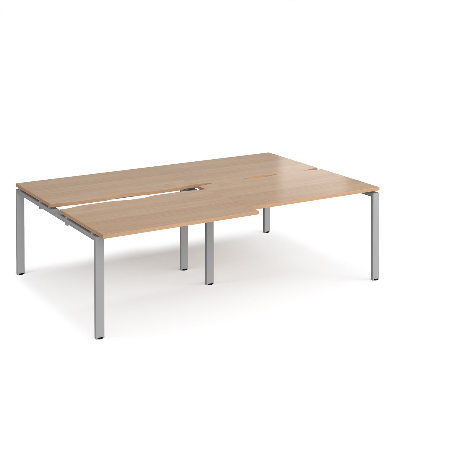 Adapt sliding top double B2B desks 1600mm deep