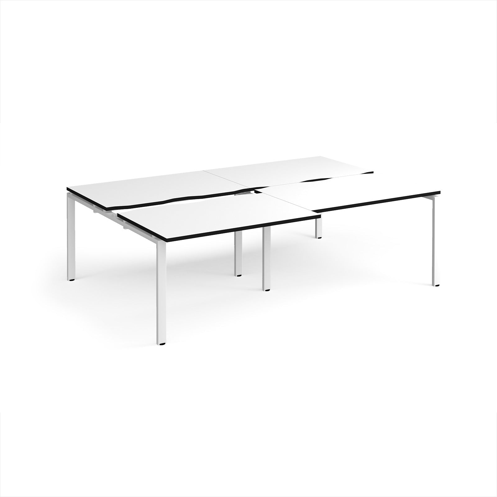 Adapt sliding top double B2B desks 1600mm deep