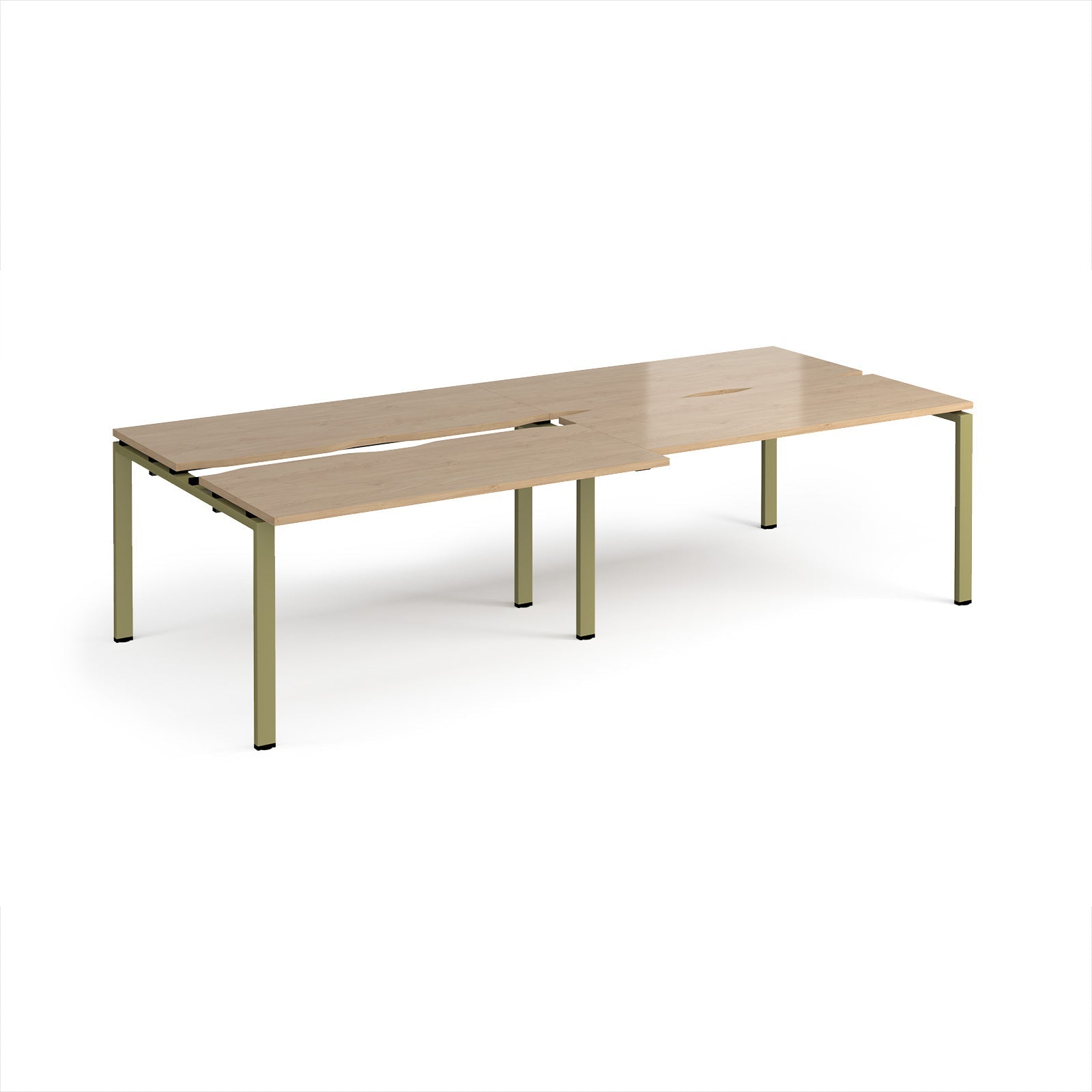 Adapt sliding top double B2B desks 1200mm deep