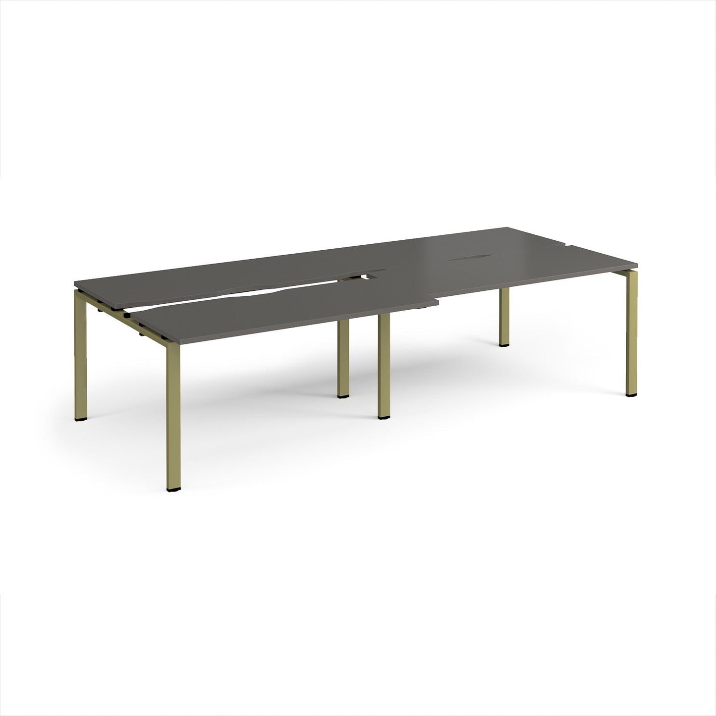 Adapt sliding top double B2B desks 1200mm deep