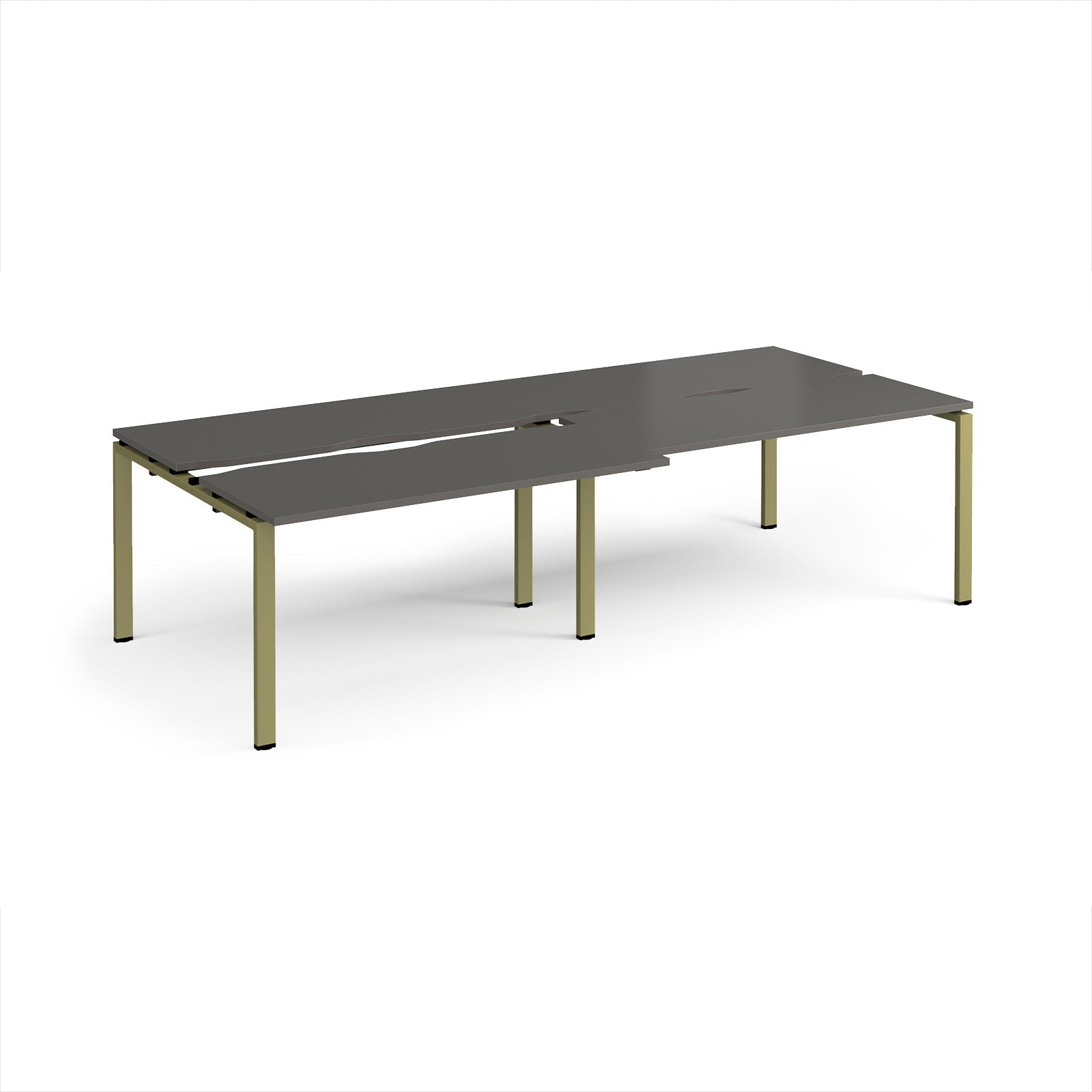 Adapt sliding top double B2B desks 1200mm deep