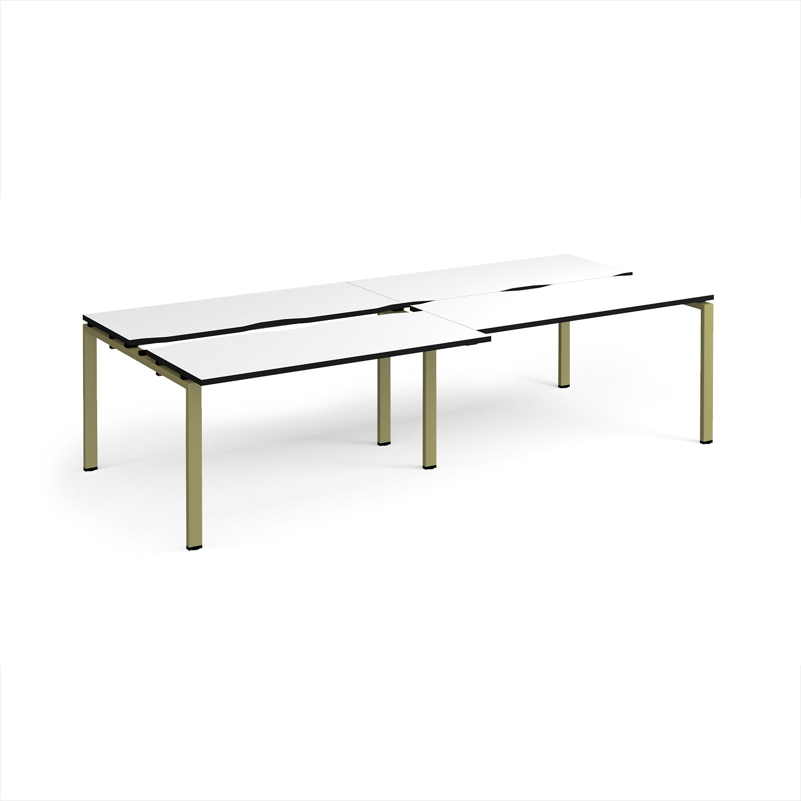 Adapt sliding top double B2B desks 1200mm deep