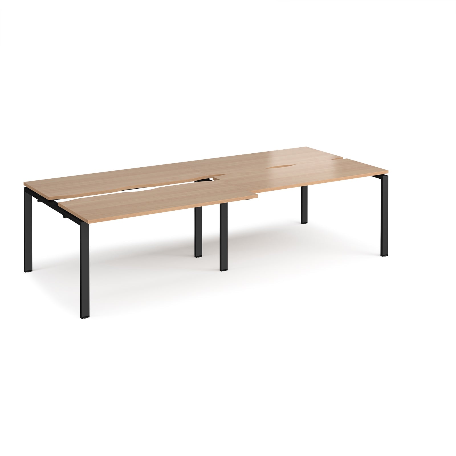 Adapt Sliding Top Double B2B Desks 1200Mm Deep