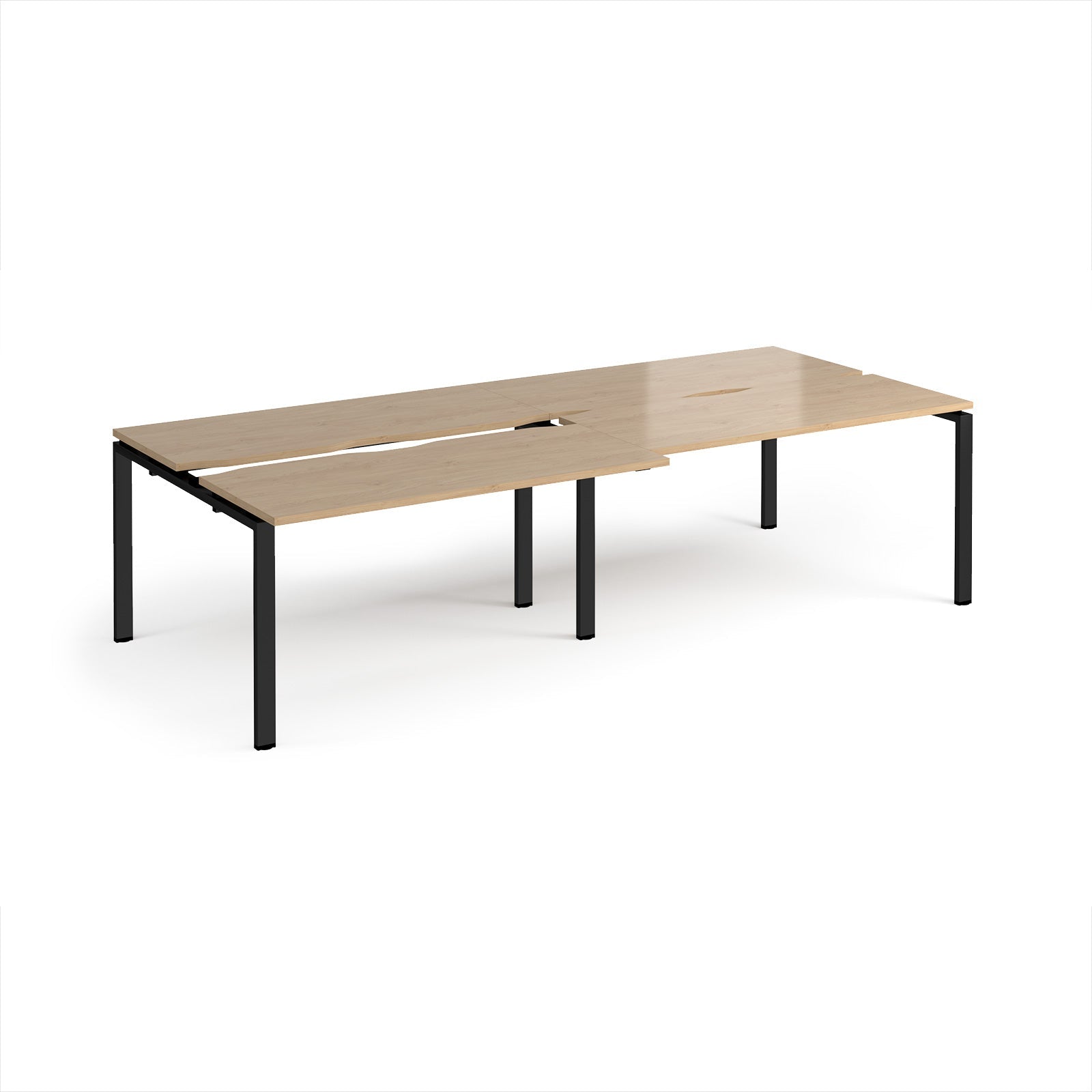 Adapt sliding top double B2B desks 1200mm deep
