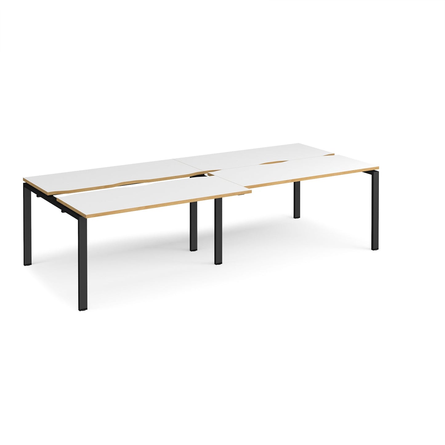 Adapt sliding top double B2B desks 1200mm deep