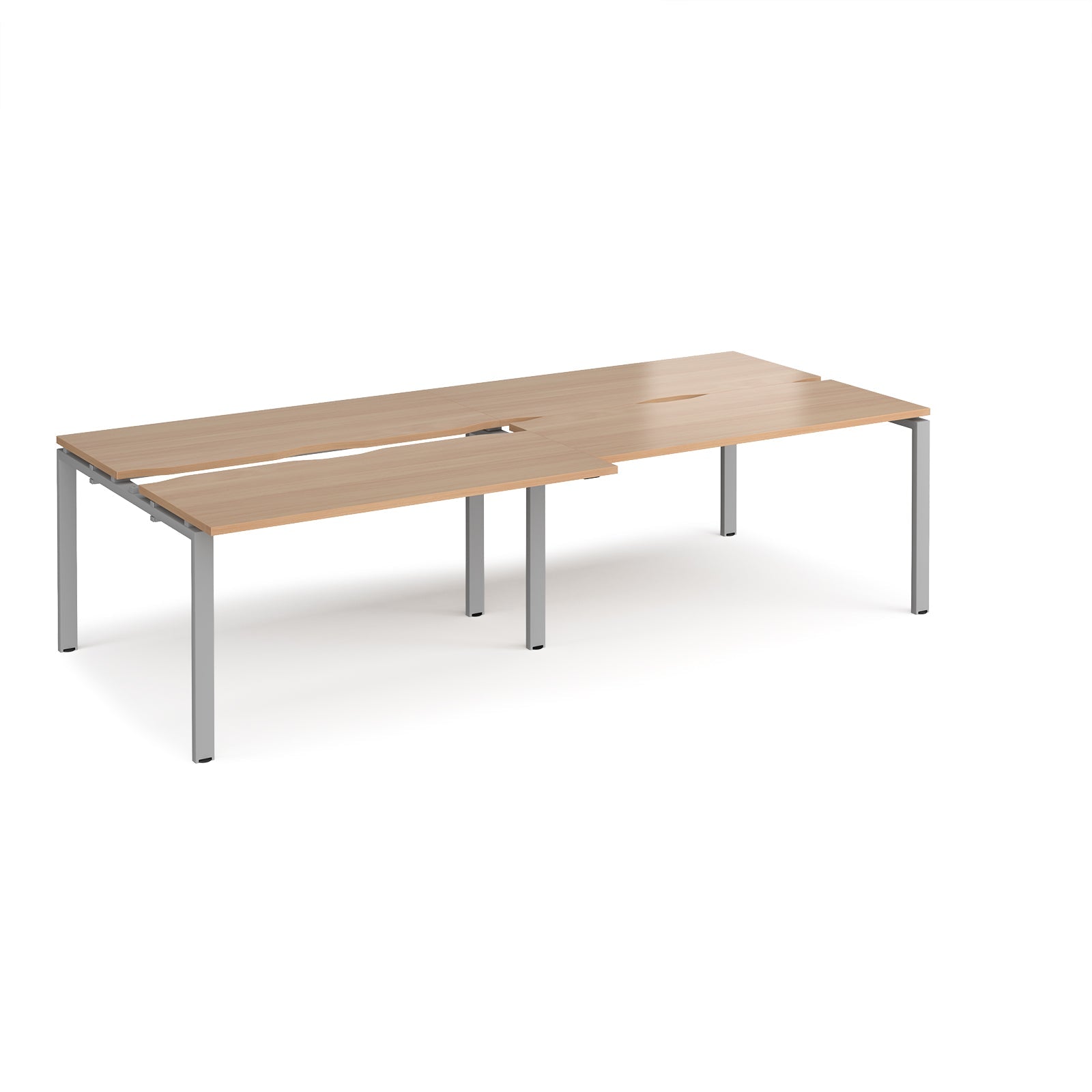 Adapt sliding top double B2B desks 1200mm deep