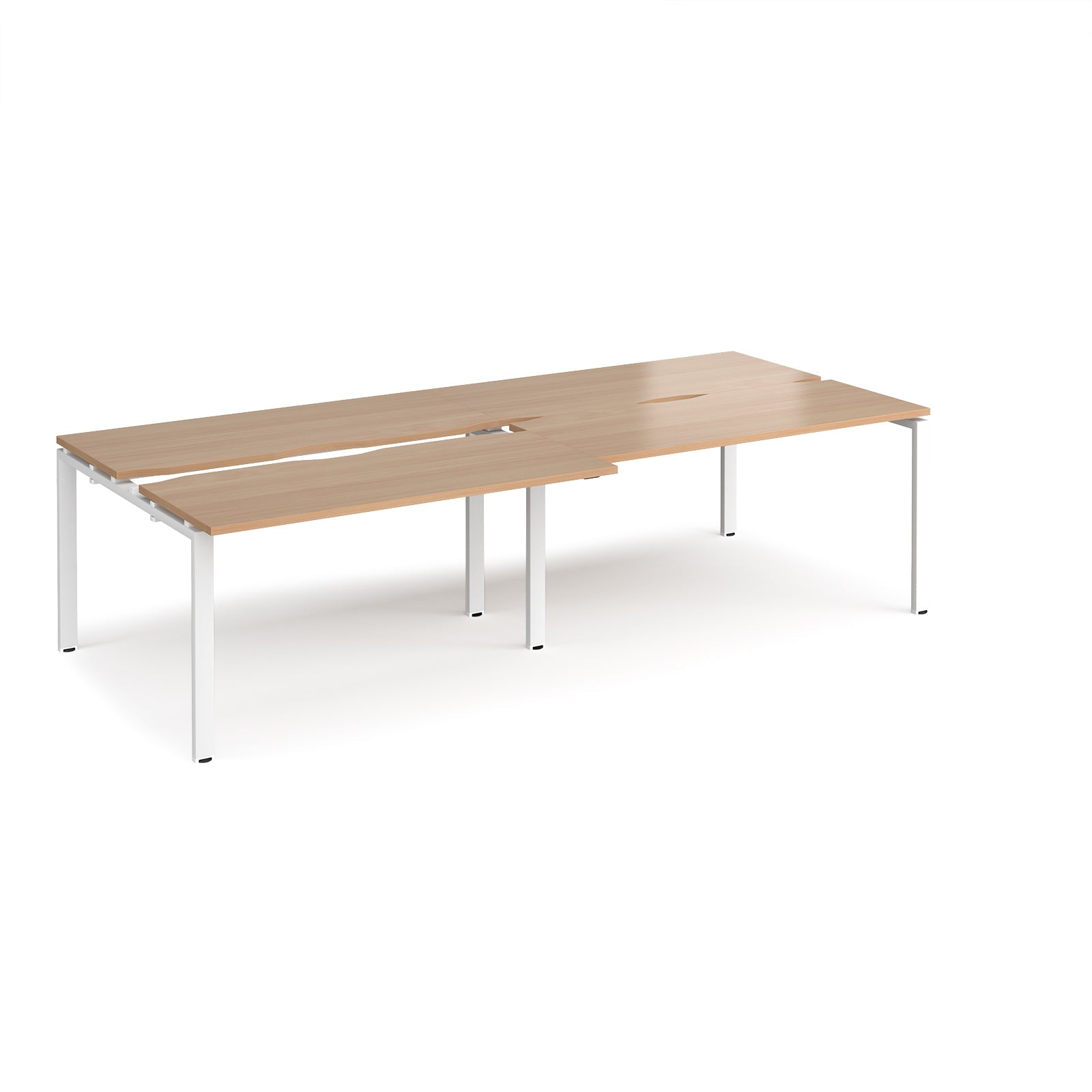 Adapt sliding top double B2B desks 1200mm deep