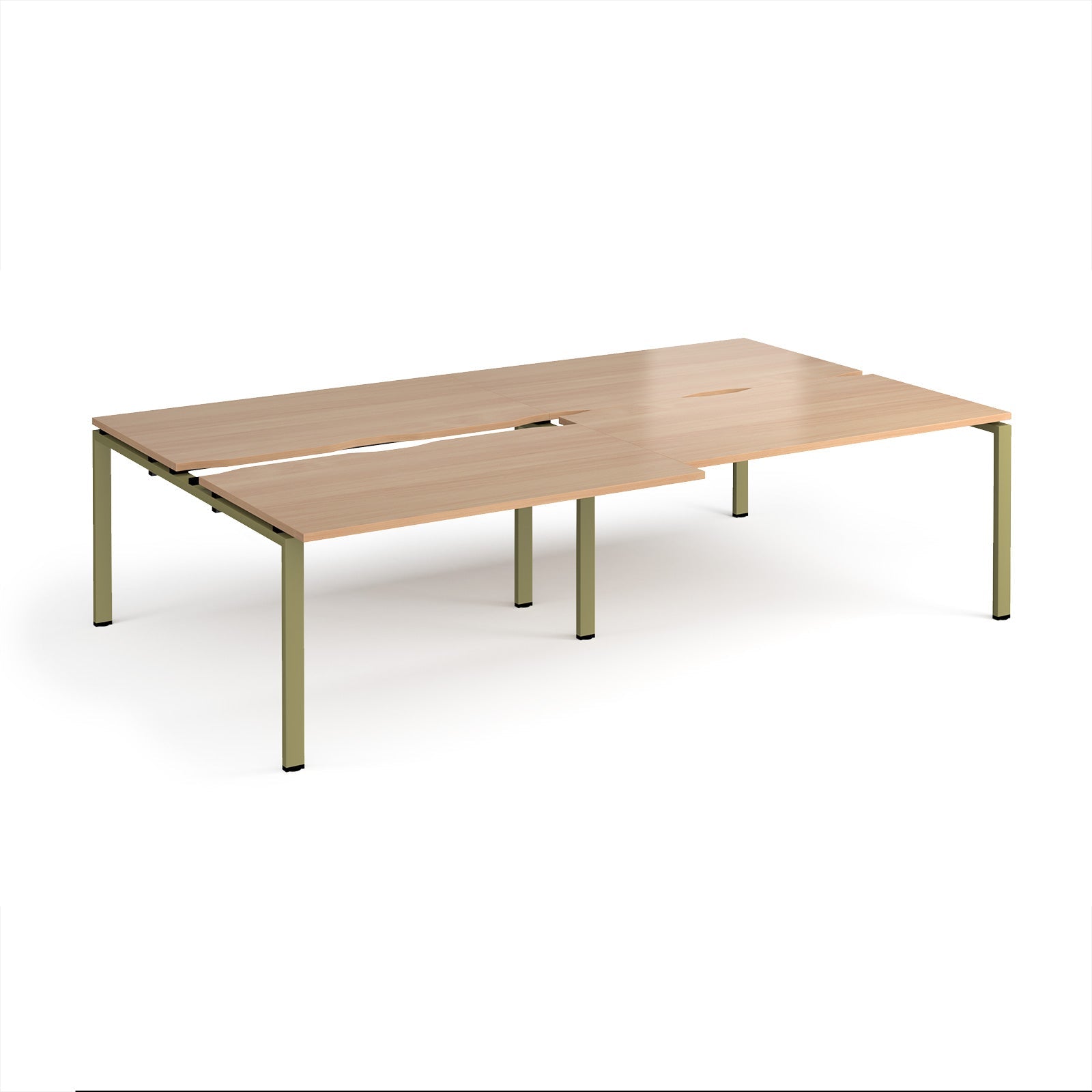 Adapt sliding top double B2B desks 1600mm deep