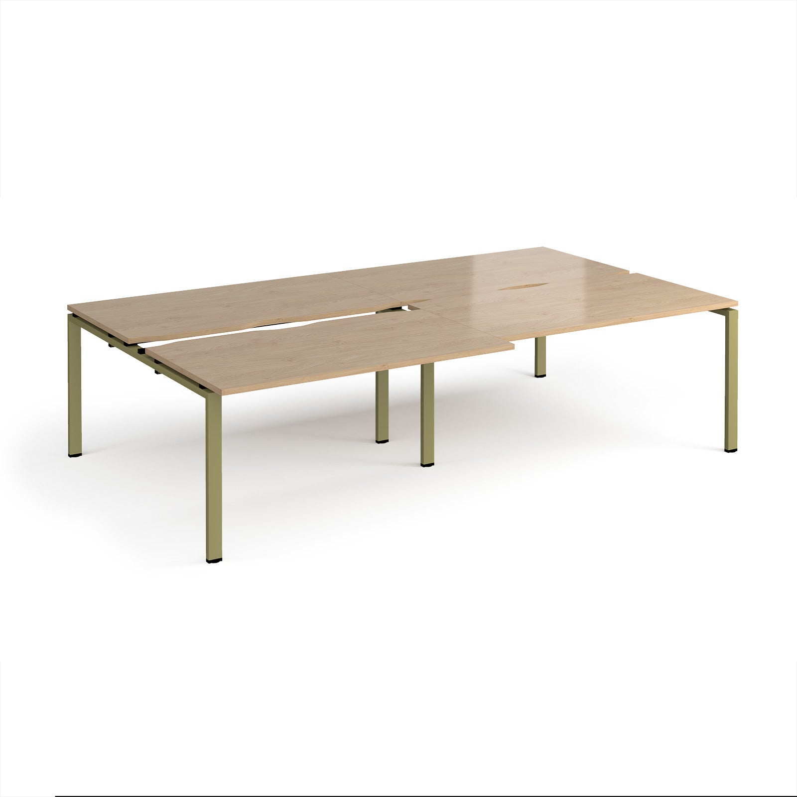 Adapt sliding top double B2B desks 1600mm deep