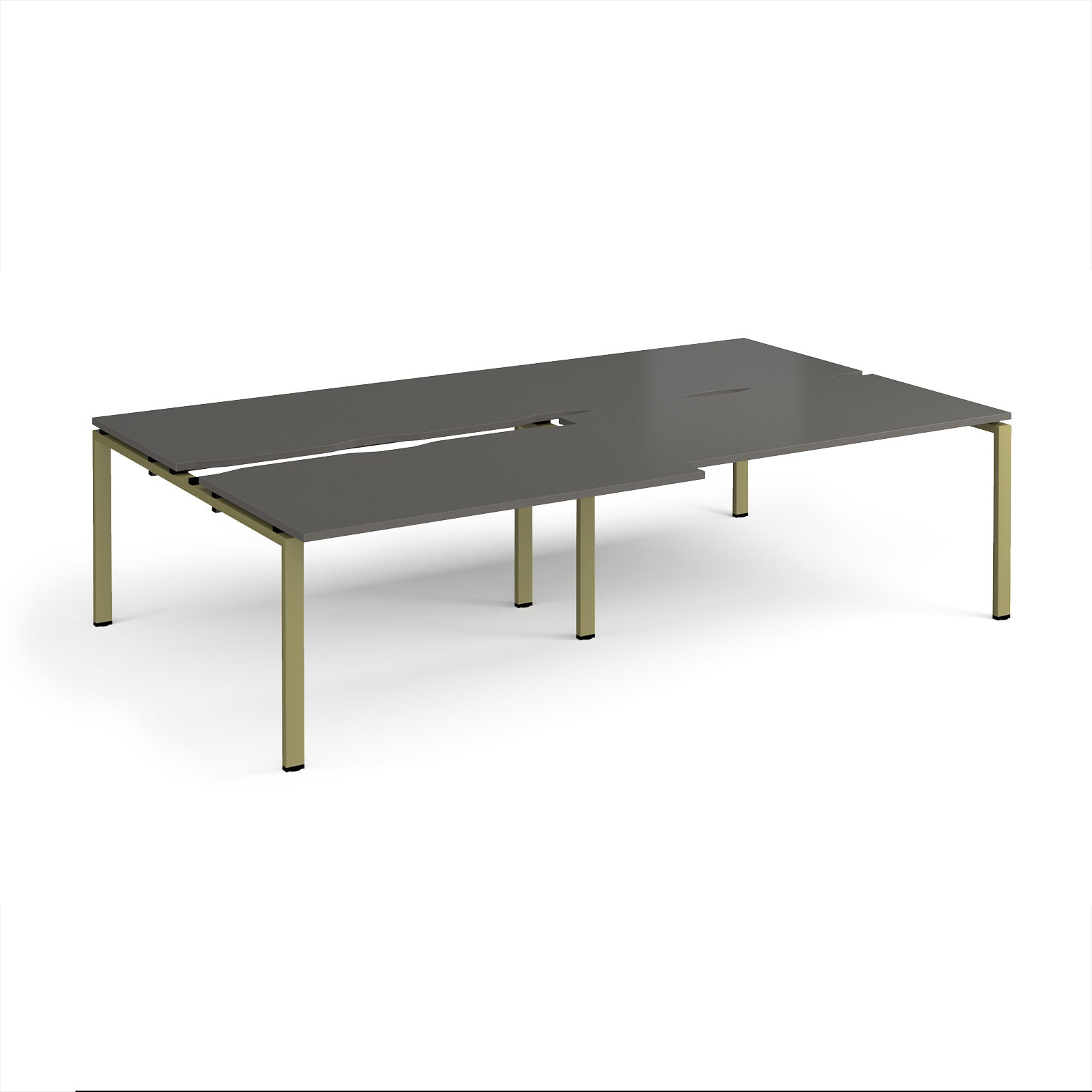 Adapt sliding top double B2B desks 1600mm deep
