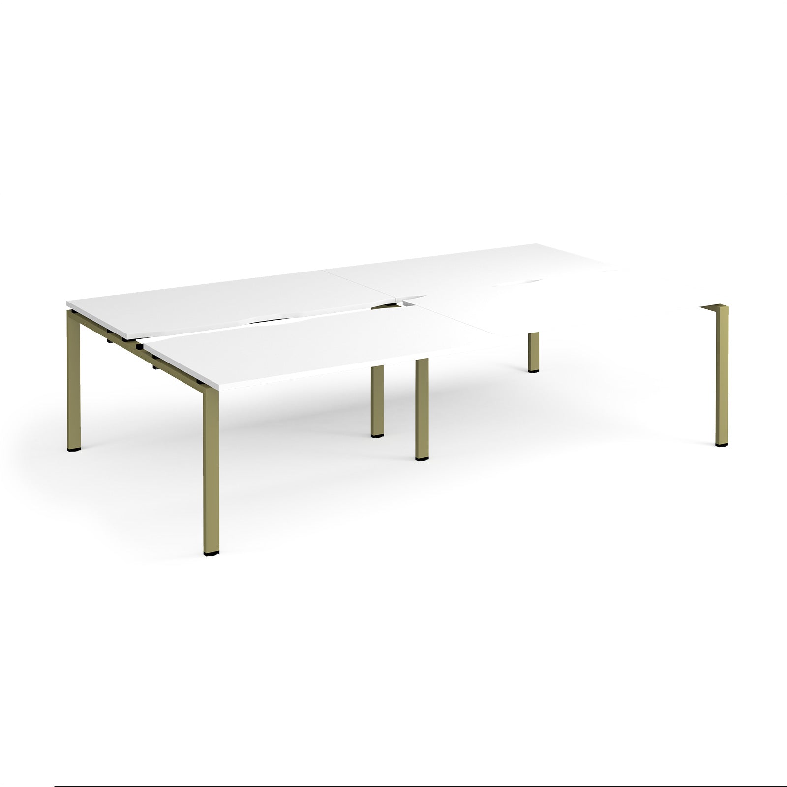Adapt sliding top double B2B desks 1600mm deep
