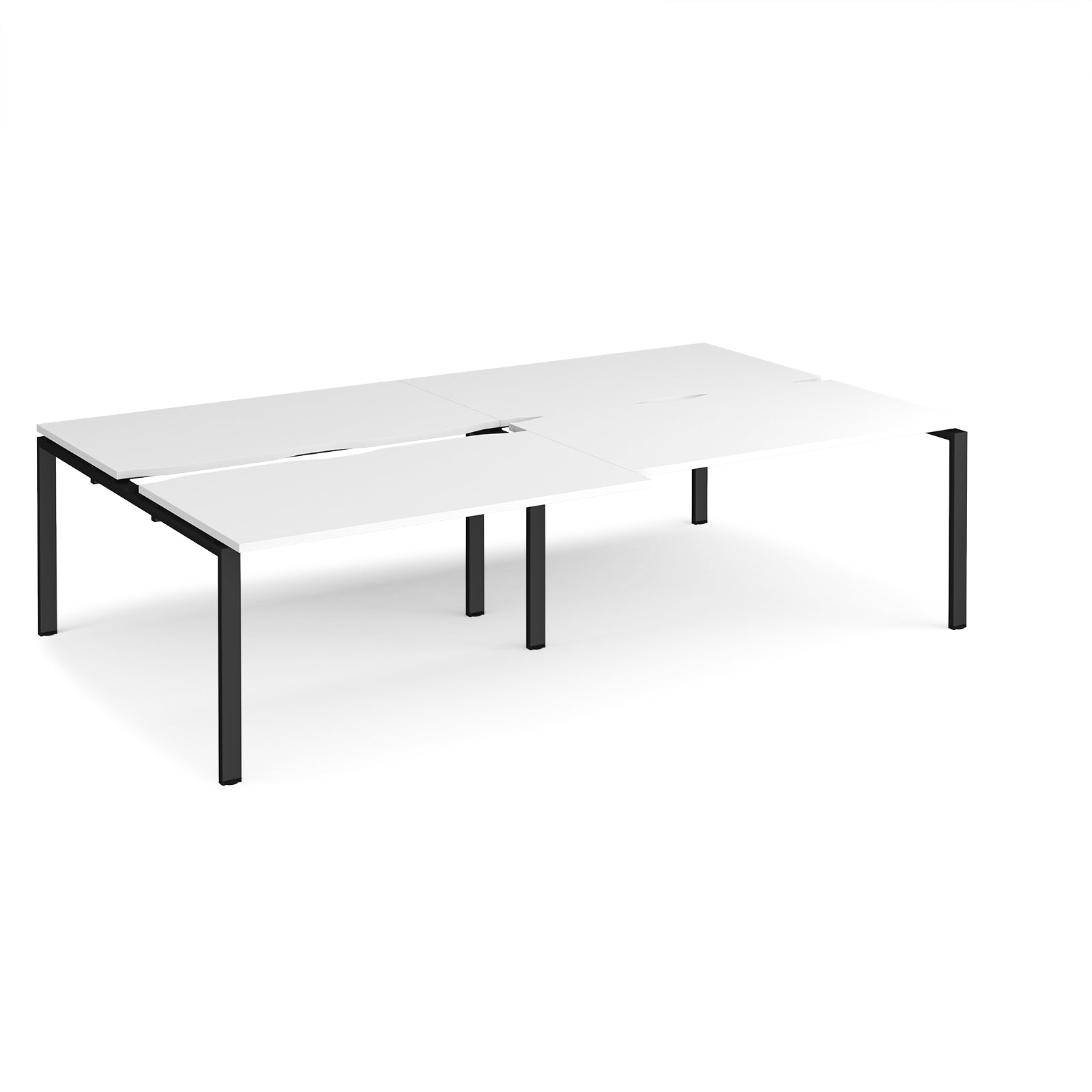 Adapt sliding top double B2B desks 1600mm deep